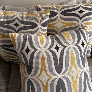 3 large couch pillows